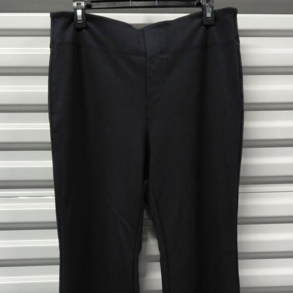 Halara Women XL Black Bootcut Pull On Pants Faux Fly Flare Leg Stretch Workwear - Picture 3 of 9